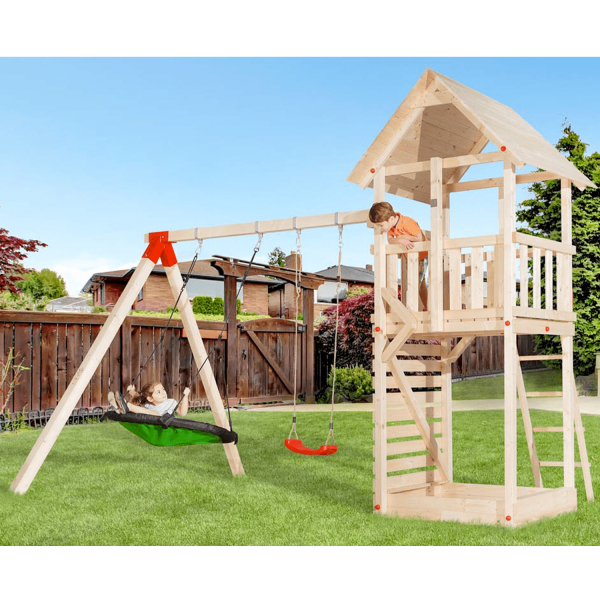 Aire de jeu extérieure avec balançoire Tabaluga – Weka