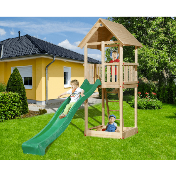 Aire de jeu pour enfant avec toboggan et bac à sable Tabaluga – Weka