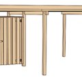 Carport en kit pour voiture avec remise de jardin intégrée -  5,1 x 4,3 m - Weka