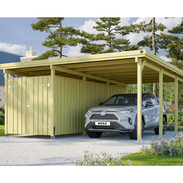 Appenti pour voiture XXL avec remise intégrée 9,8 m2 -  5,1 x 6 m - Weka