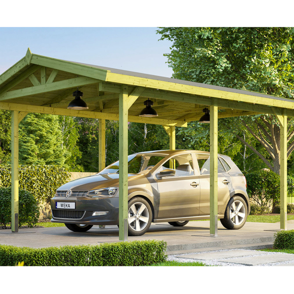 Abri pour voiture en bois autoporté 611 – 3,5 x 5 m -  Weka