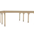 Kit carport en bois autoportant 2 voitures -  6 x 6,2 m - Weka
