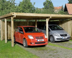 Carport 2 voitures -  6 x 5,1 m - Weka
