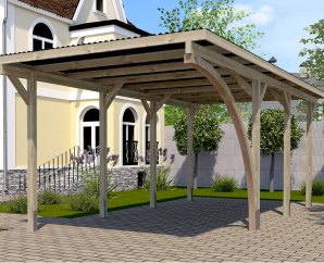 Carport en kit pour voiture – 3 x 6 m -  Weka