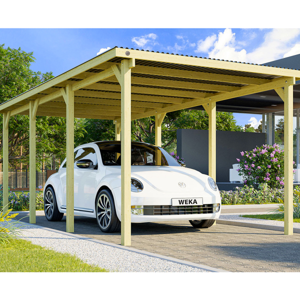 Carport voiture 606 - 3 x 6 m -  Weka