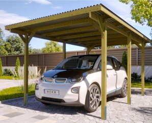 Carport en bois autoporté 606 – 3 x 5 m -  Weka