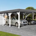 Kit carport 2 voitures XXL -  6,2 x 8,3 m - Weka