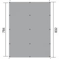 Kit carport 2 voitures XXL -  6,2 x 8,3 m - Weka