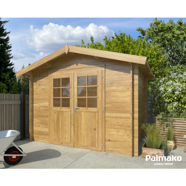 Abri de jardin en bois Valentine 2,96 x 2 m – Palmako