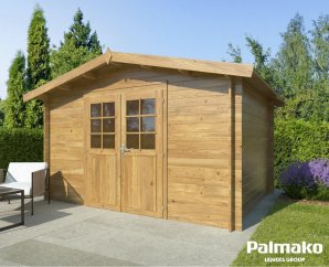 Kit abri de jardin en bois 3,58 x 2,96 m – Palmako