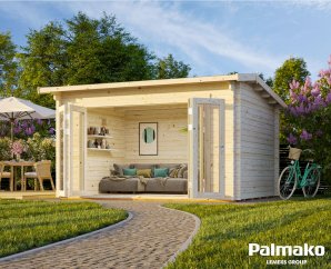 Abri de jardin en bois Ines 4,1 x 3,2 m – Palmako