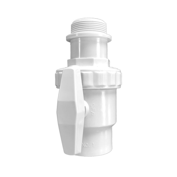 Vanne 1/4 de tour skimmer bouches large et étroite – Ubbink