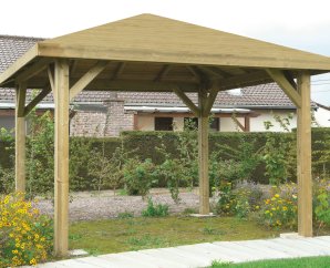 Pavillon de jardin 4,372 x 4,372 m S7715 – SOLID