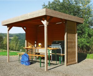 Pavillon en bois traité Regensburg 3 x 2 m – SOLID