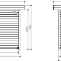 Pavillon en bois traité Regensburg 3 x 2 m – SOLID