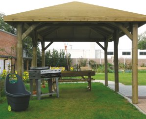 Pavillon de jardin modulaire 6,292 x 3,472 m S7714 – SOLID