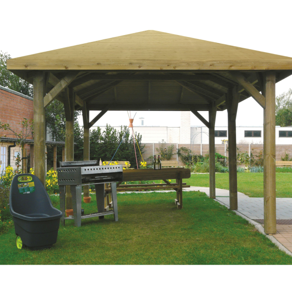 Pavillon de jardin modulaire 6,292 x 3,472 m S7714 – SOLID
