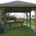 Pavillon de jardin en bois 4,492 x 3,472 m S7715 – SOLID