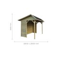 Pavillon de jardin en bois Ronsburg 3,4 x 2,5 m – SOLID