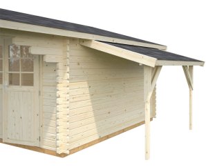 Auvent bûcher 1,44 x 2,90 m