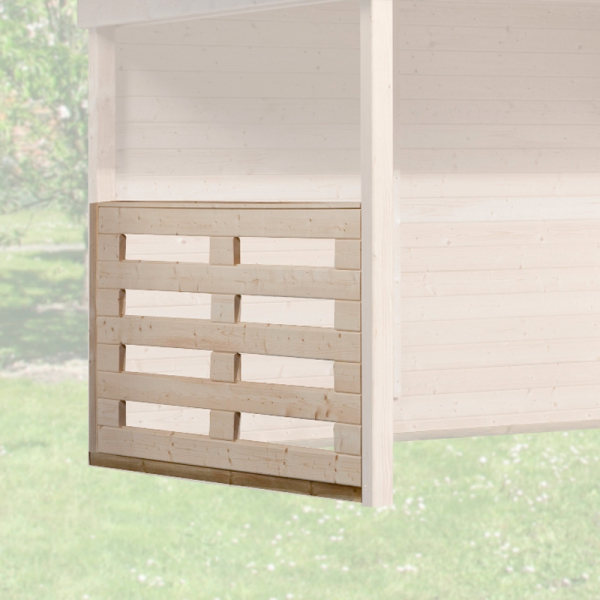 Balustrade pour abris 