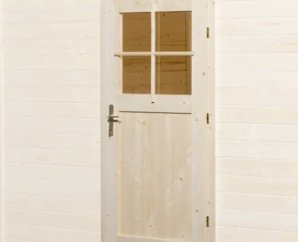 Porte supplementaire pour abri en madriers 21/28 mm