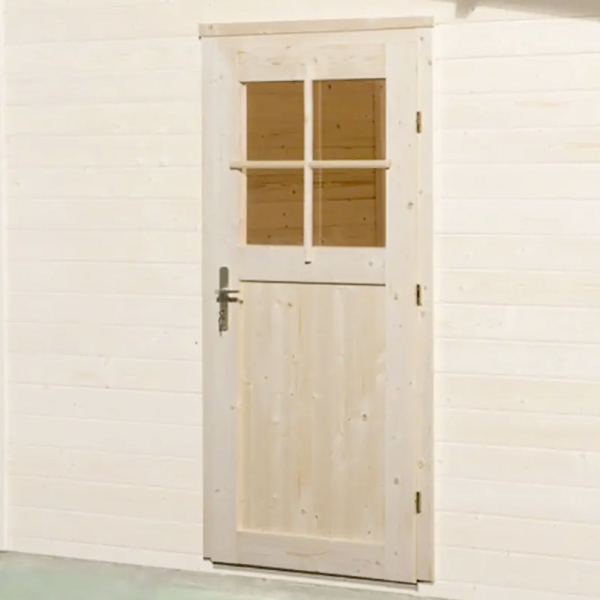 Porte supplementaire pour abri en madriers 21/28 mm