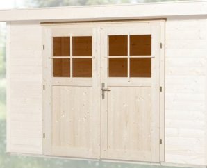 Porte double supplementaire pour abri 
