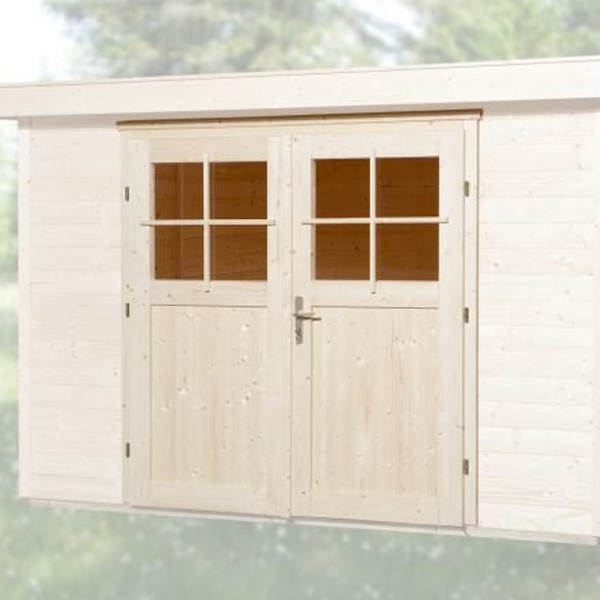 Porte double supplementaire pour abri 