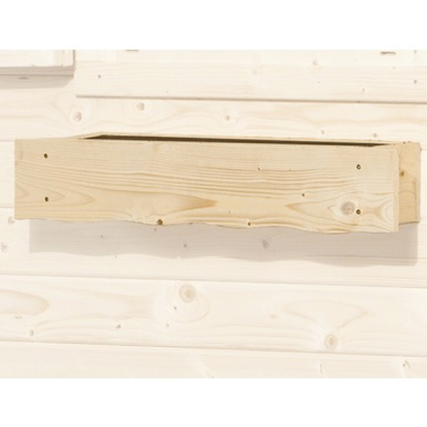 Jardiniere en bois massif avec bac plastique