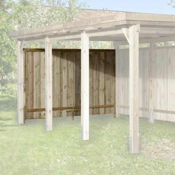 Paroi arrière pour carport