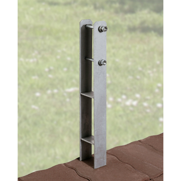 Kit d'ancrage en H | 8 ancres | poteaux 9x9 cm