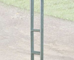 Kit d'ancrage en H | 12 ancres | poteaux 9x9 cm