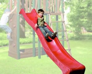 Toboggan ondule Tabaluga, rouge