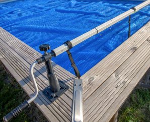 Enrouleur de bâche pour piscine hors sol 5,80 m
