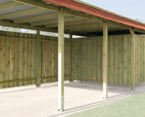 Local à outils pour carport