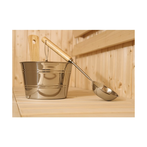 Kit accessoires sauna en inox