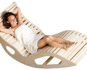 Couchette bien-être sauna