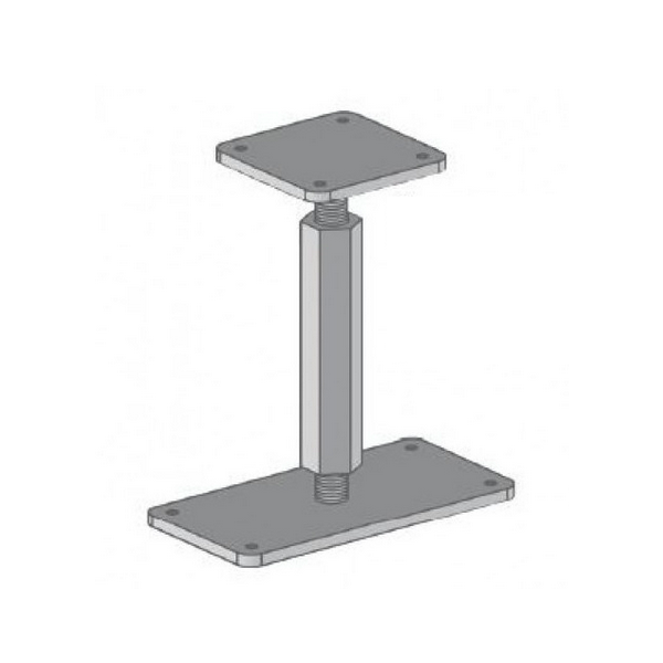 Support réglable pour poteau 80x80 mm