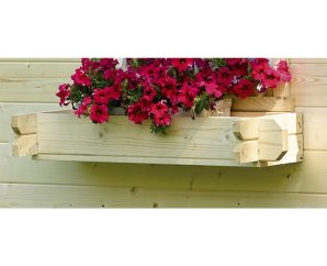 Jardinière fenêtre en bois