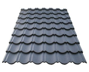 Tuiles métalliques en acier gris anthracite