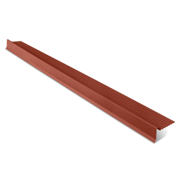 Rives de toit pour abri de jardin rouge RAL 8012