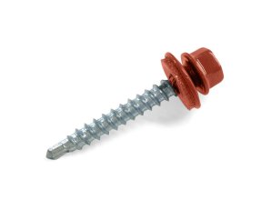 Vis pour panneaux tuiles roule RAL 8012 - x 50