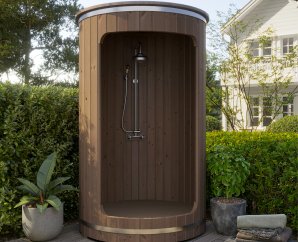 Douche extérieure en bois Thermowood