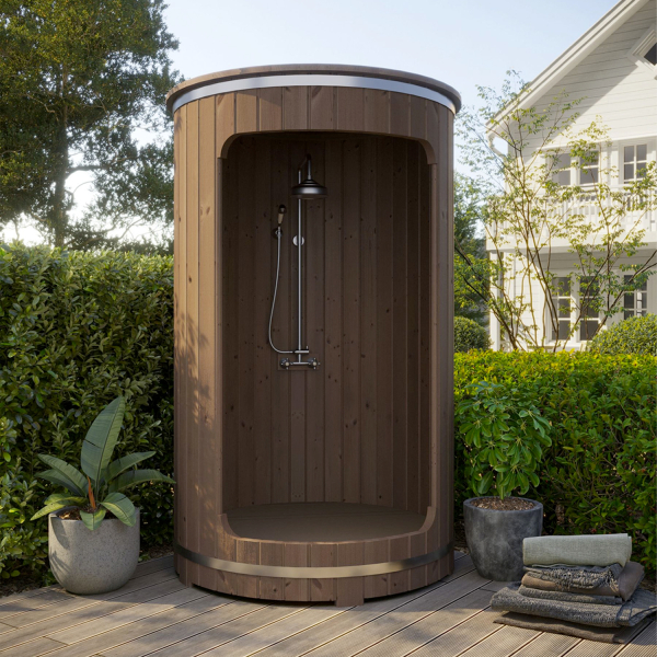 Douche extérieure en bois Thermowood