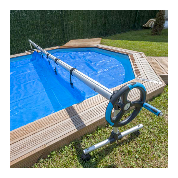 Enrouleur de bâche d’été pour piscine enterrée 5,50 m