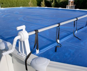 Enrouleur de bâche à bulles pour piscine hors sol 6,50 m