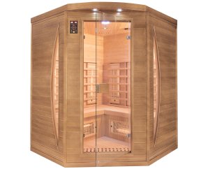 Sauna infrarouge d’angle Spectra 3 places – France Sauna