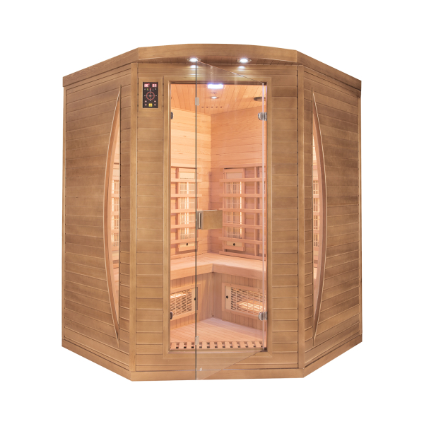 Sauna infrarouge d’angle Spectra 3 places – France Sauna
