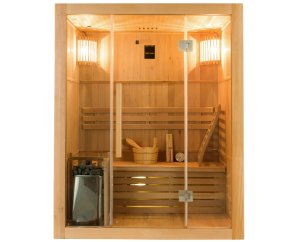 Sauna d'intérieur tradtionnel vapeur Sense 3 places - France Sauna